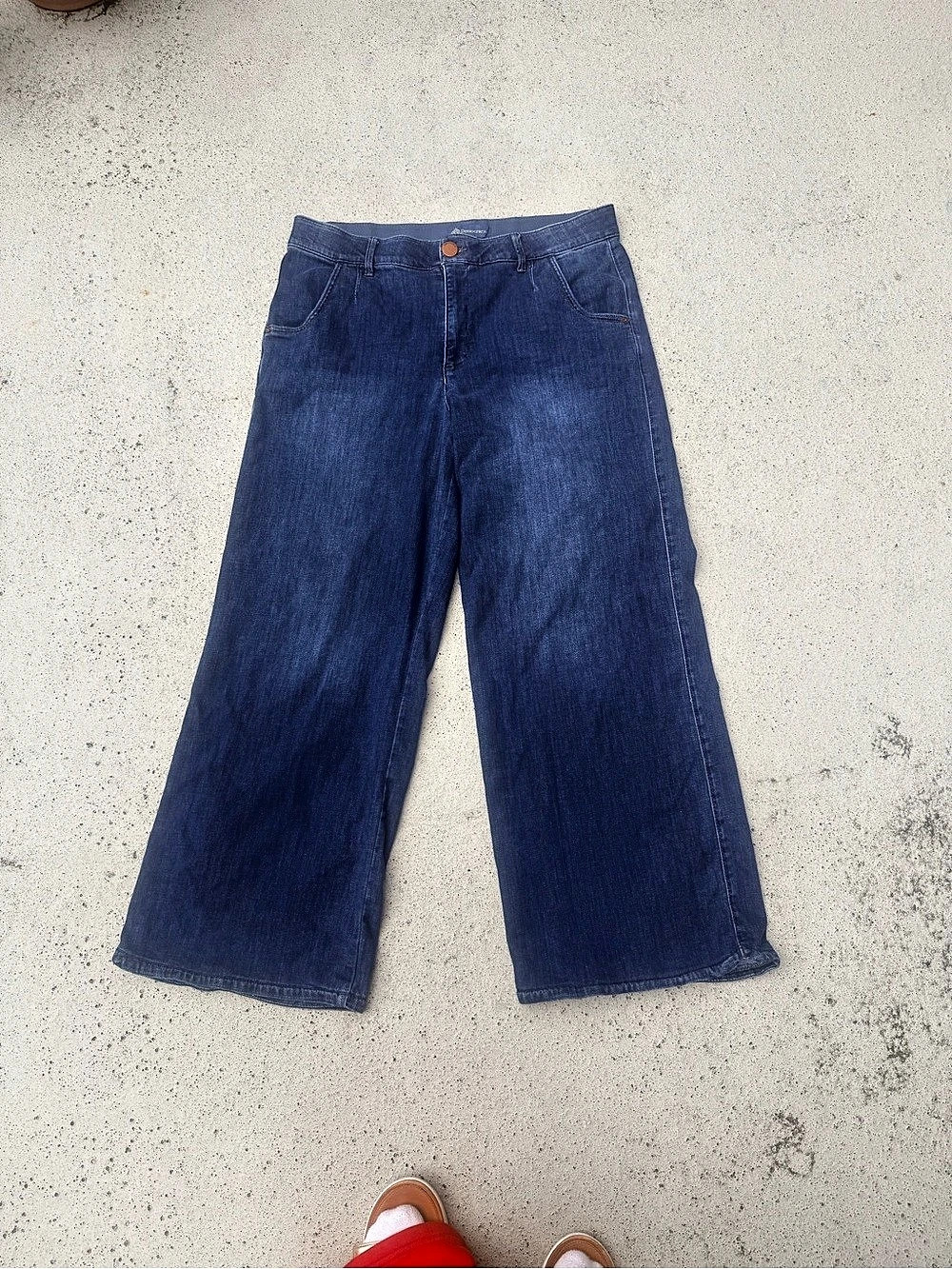 Democracy "Ab"solution® Skyrise Wide Leg Jeans Blue Waist 16